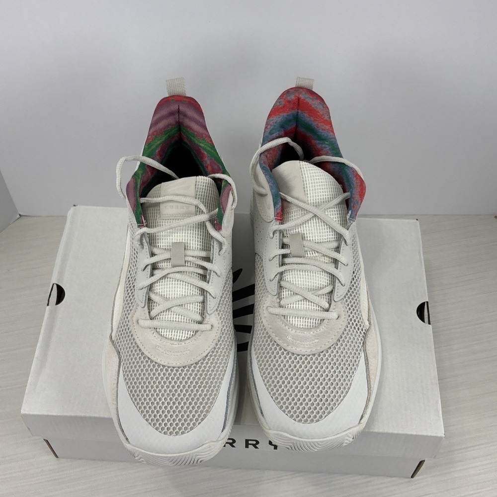 Under Armour Mens Sz 10.5 White Curry 3Z 24 SDE Basketball Shoe 3028191-114 NEW - Picture 3 of 8